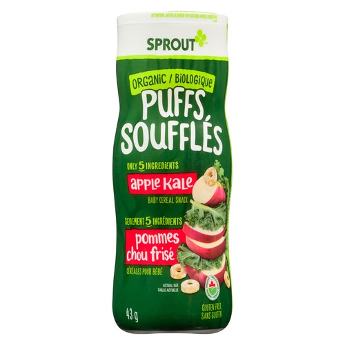 Sprout Organic Baby Puffs Apple Kale 43 g