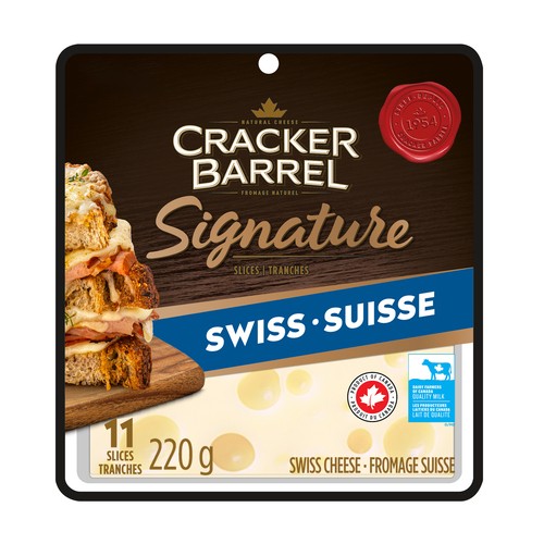 Cracker Barrel Signature Swiss Cheese 11 Slices 220 g