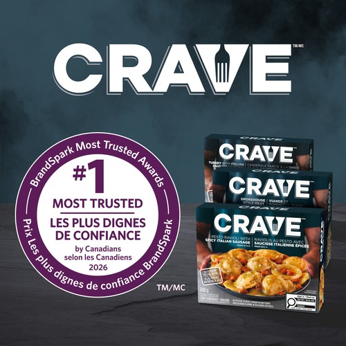 Crave Frozen Pesto Ravioli With Spicy Italian Sausage 340 g