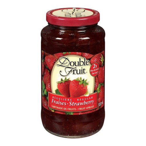 Double Fruit Jam Strawberry Regular 500 ml