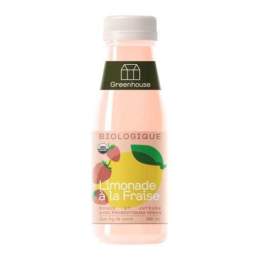 Greenhouse Organic Beverage Strawberry Lemonade 300 ml (bottle)