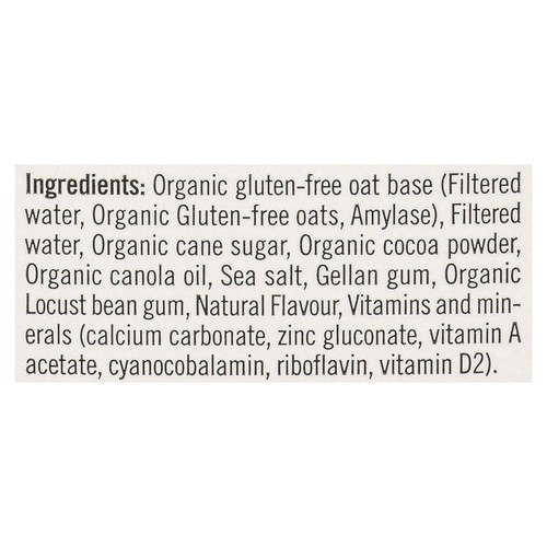 Natura Organic Gluten-Free Oat Beverage Chocolate 946 ml