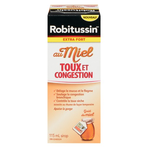 Robitussin Cough & Congestion Honey Extra Strength 115 ml