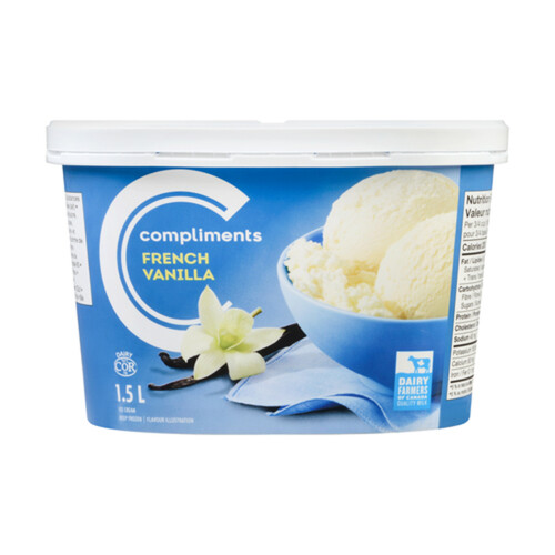 Compliments Ice Cream French Vanilla 1.5 L