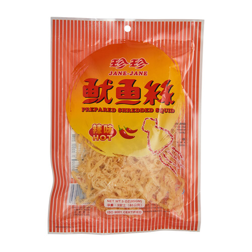 Jane-Jane Prepared Shredded Squid Hot 85 g