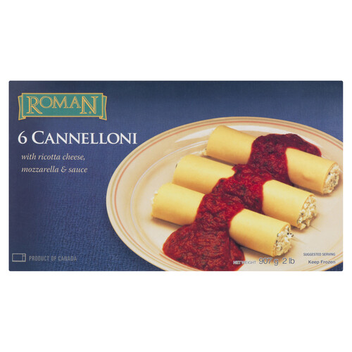 Roman Frozen Cannelloni With Cheese 907 g