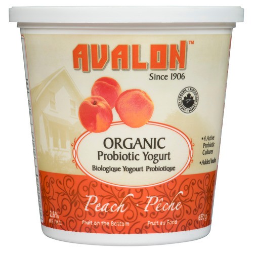 Avalon Dairy Organic Probiotic Yogurt Peach 650 g