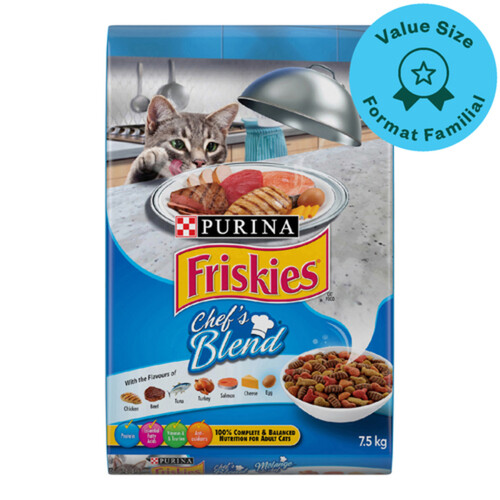 Friskies Dry Cat Food Chef's Blend 7.5 kg