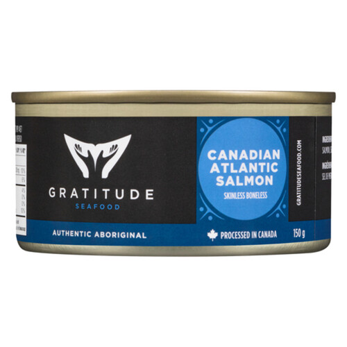 Gratitude Seafood Atlantic Salmon Wild Skinless Boneless 150 g