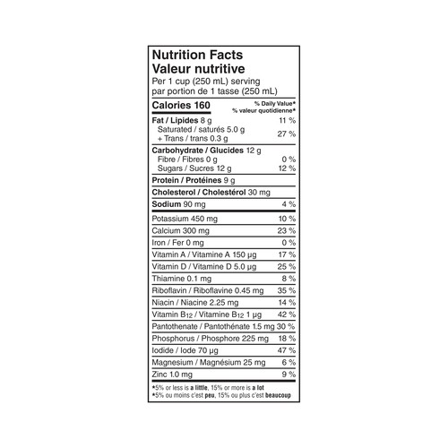Lactantia Lactose-Free 3.25% Whole Milk 4 L