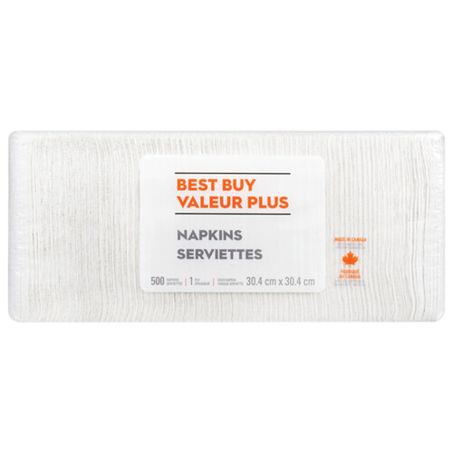 Best Buy Napkins 1-Ply 500 Sheets