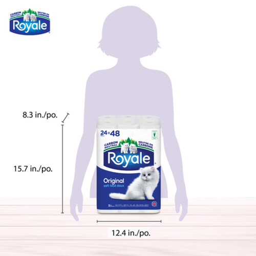 Royale Original Toilet Paper 2-Ply 24 Rolls x 242 Sheets