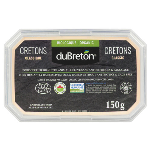 duBreton Organic Cretons Classic 150 g