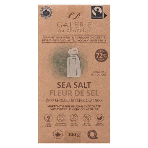 Galerie Au Chocolat Sea Salt Dark Chocolate 100 g