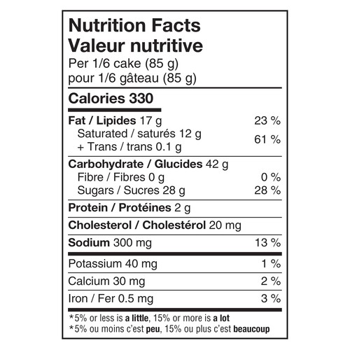 McCain Deep'n Delicious Frozen Cake Salted Caramel 510 g