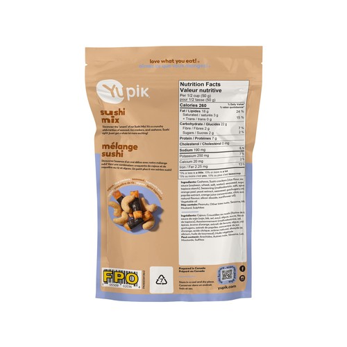 Yupik Snack Sushi Mix With Cashews 142 g
