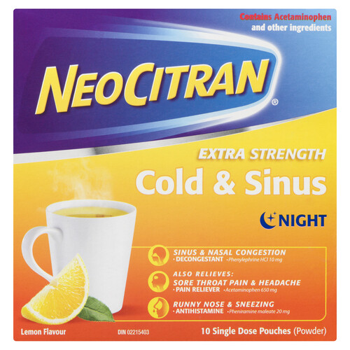 NeoCitran Cold & Flu Extra Strength Powder 10 EA