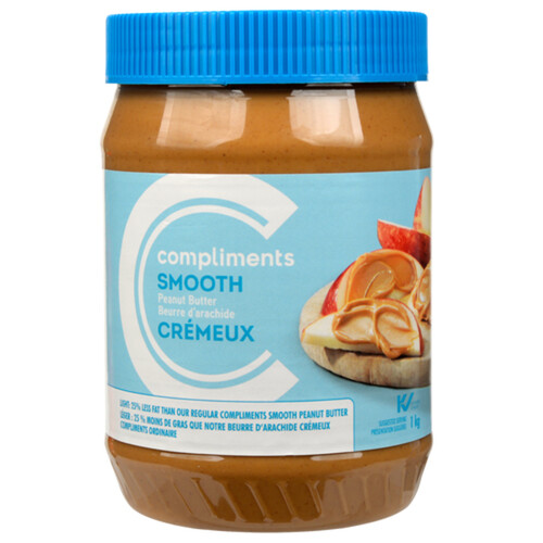 Compliments Smooth Light Peanut Butter 1 kg