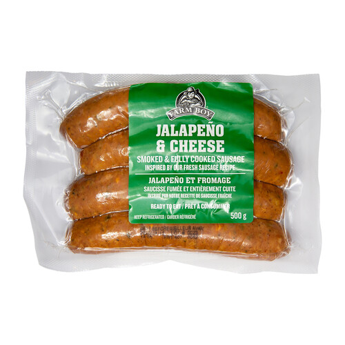 Farm Boy Sausages Smoked Jalapeno & Cheese 500 g