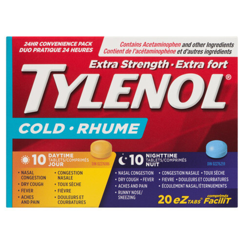 Tylenol Cold Day/Night Extra Strength Tablets 20 EA