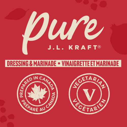 J.L. Kraft Pure Dressing & Marinade Pomegranate Zaatar 355 ml