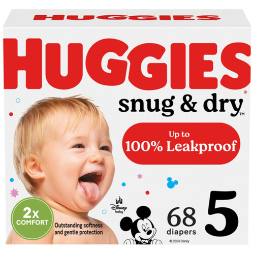 Huggies Snug & Dry Diapers Size 5 68 Count