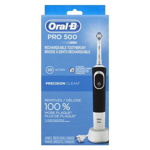 Oral-B Pro 500 Rechargeable Toothbrush Precision Clean 