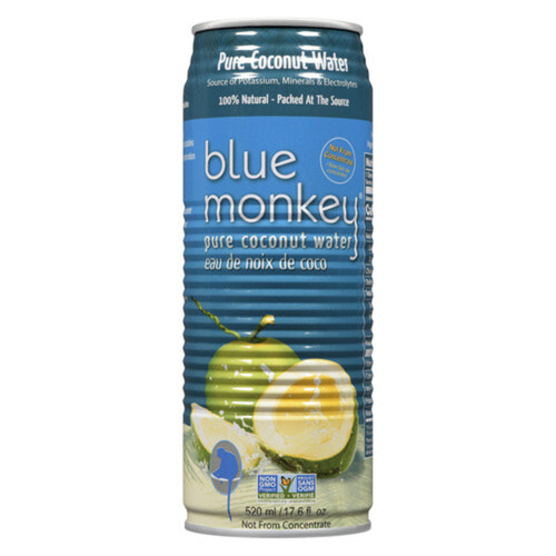 Blue Monkey Coconut Water No Pulp 520 ml (can)