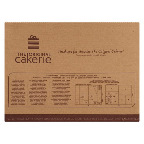The Original Cakerie Stacked Brownie Crispy Peanut Butter 4.18 kg (frozen)