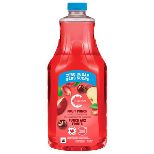 Compliments Zero Sugar Fruit Punch 1.54 L (bottle)