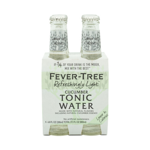 Fever-Tree Tonic Water Cucumber 4 x 200 ml (bottles) 