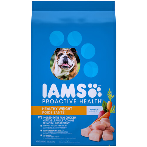 IAMS Adult Healthy Weight Control Dry Dog Food Real Chicken 6.8 kg