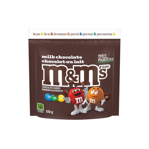 M&MS Stand Up Pouch Milk Chocolate 510 g