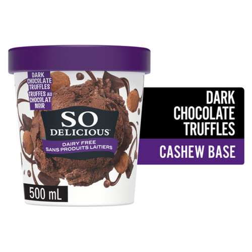 So Delicious Dairy Free Cashew-Based Frozen Dessert Dark Chocolate Truffle