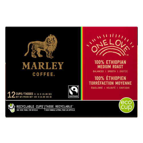 Marley Coffee One Love Medium Roast K-Cup 12 EA