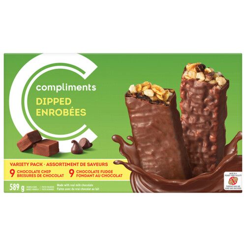 Compliments Granola Bars Dipped Variety Pack 589 g