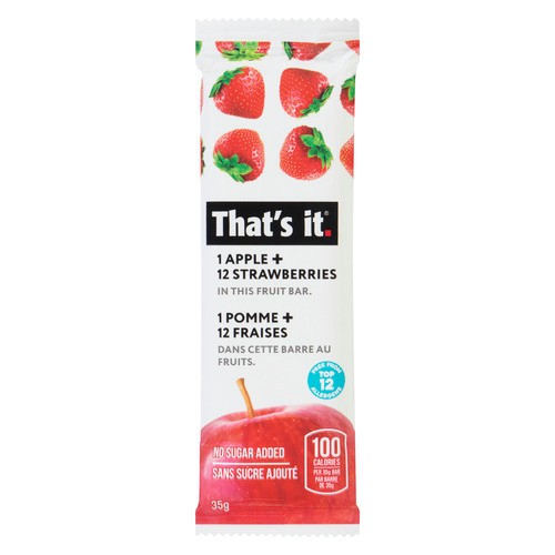 That's It Nutrition Fruit Bar Apple Strawberry 35 g
