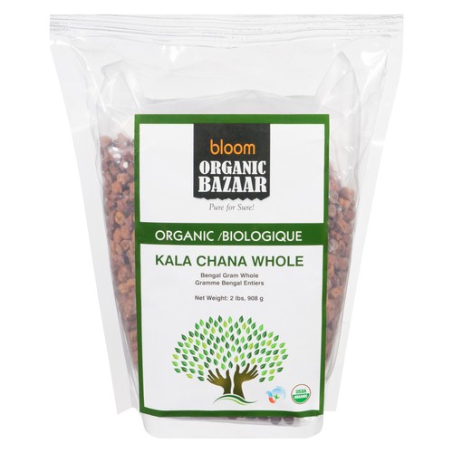 Bloom Organic Bazaar Kala Chana Whole Lentils 908 g
