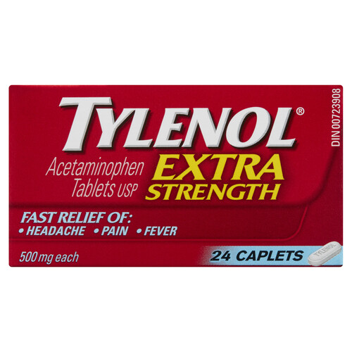 Tylenol Extra Strength 500 mg 24 Caplets 