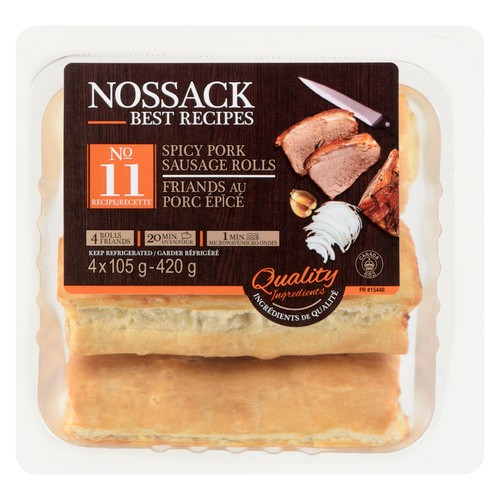 Nossack Gourmet Foods Sausage Rolls Spicy Pork 420 g