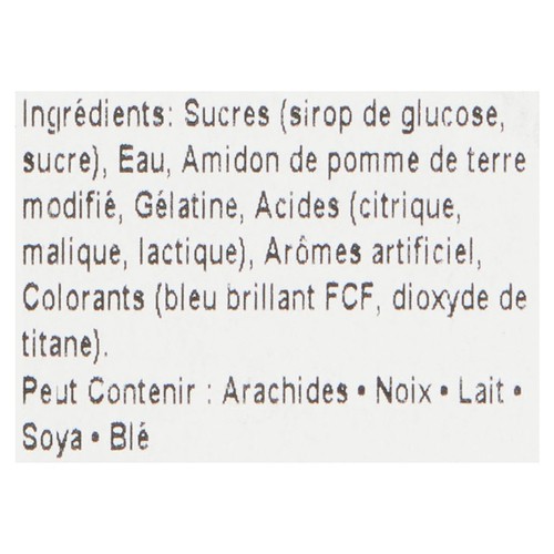 Les Aliments Johnvince ZB Candy Sugared Blue Kisses 340 g