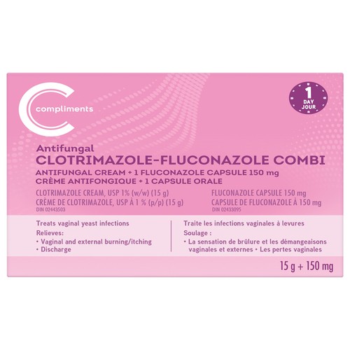 Compliments Clotrimazole Fluconazole Combi 1 EA