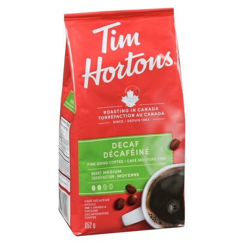 Tim Hortons Decaf Ground Coffee Bag 652 g