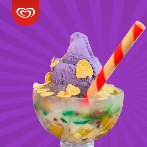 Walls Ube Ice Cream With Purple Yam Inspired By The Tastes Of Philippines 1.41 L