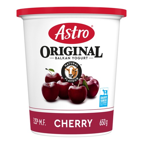 Astro Original 3.25% Yogurt Balkan Style Cherry 650 g