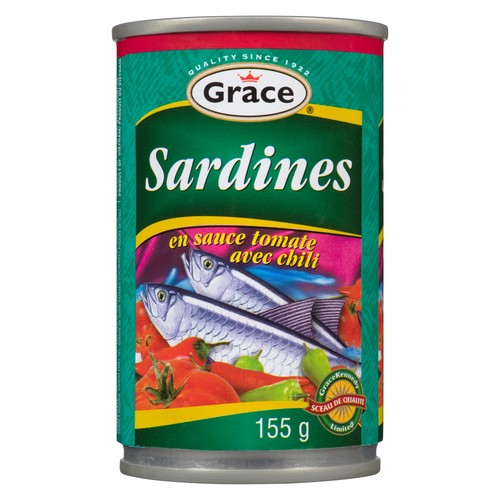 Grace Sardines In Tomato Sauce With Hot Chili 155 g