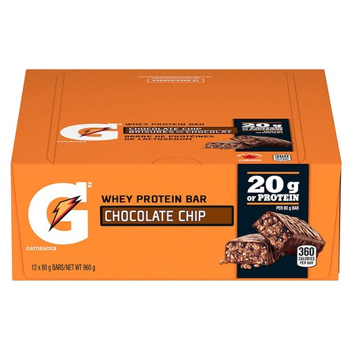 Gatorade Whey Protein Bar Chocolate Chip 12 x 80 g