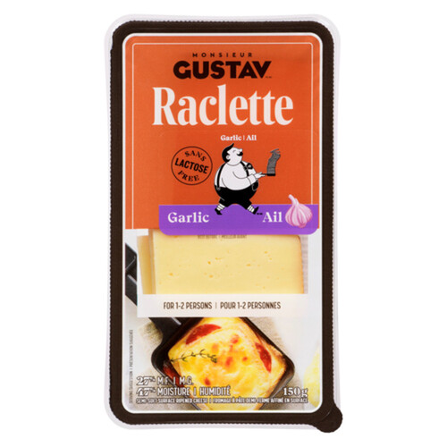 Monsieur Gustav Raclette Cheese Garlic 150 g