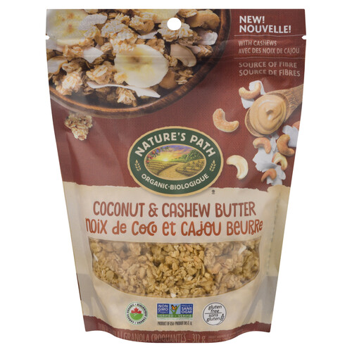 Nature's Path Organic Gluten-Free Granola Coconut & Cashew Butter 312 g