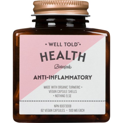 Well Told Health Anti-Inflammatory 62 Vegan Capsules